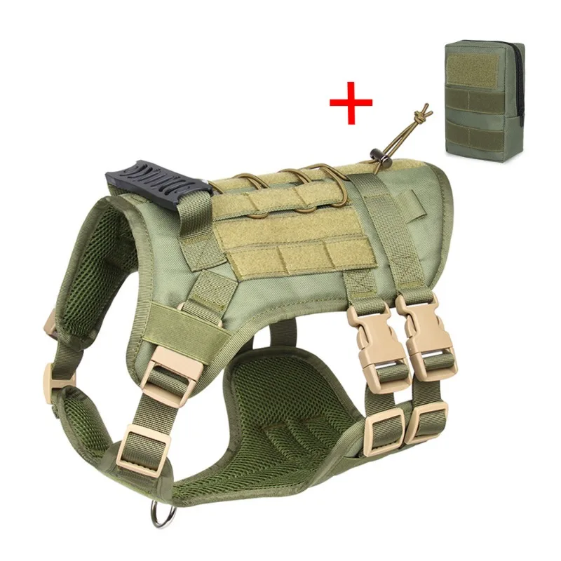 New Pet Tactical Chest and Back Vest Vest Medium Large Dog Chest Strap Oxford Cloth Big Dog Hand Holding Rope Pet Supplies