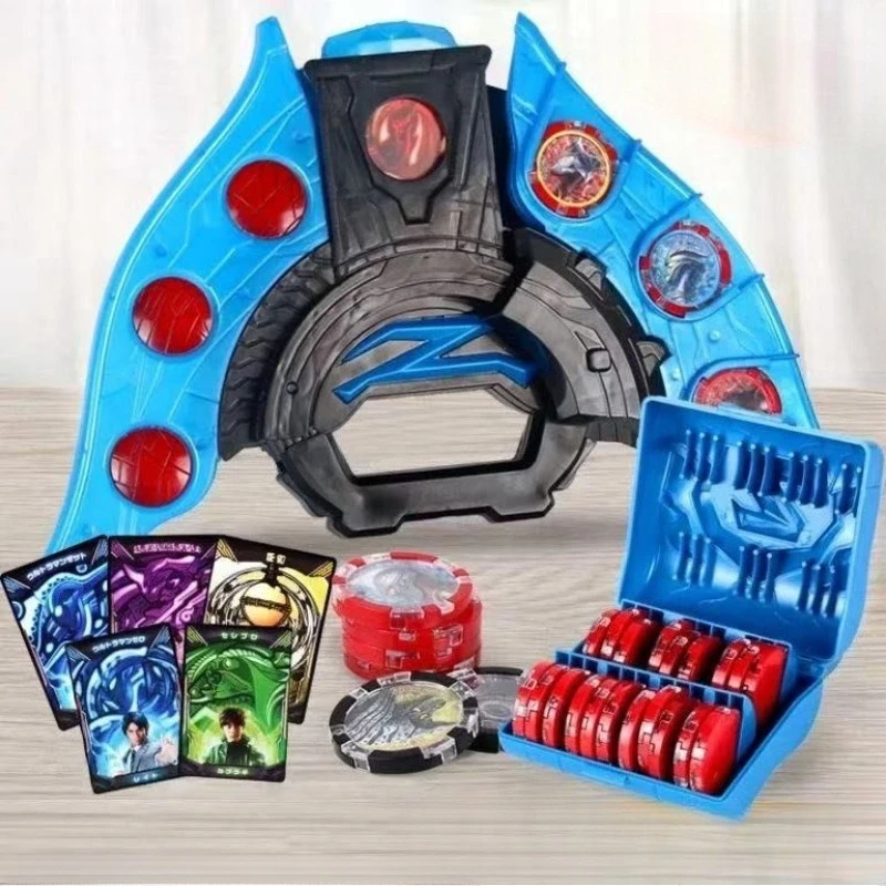 

Cartoon Ultraman Z Henshin Ultra Z Riser Medal Set Anime Peripheral Birthday Gift Toy