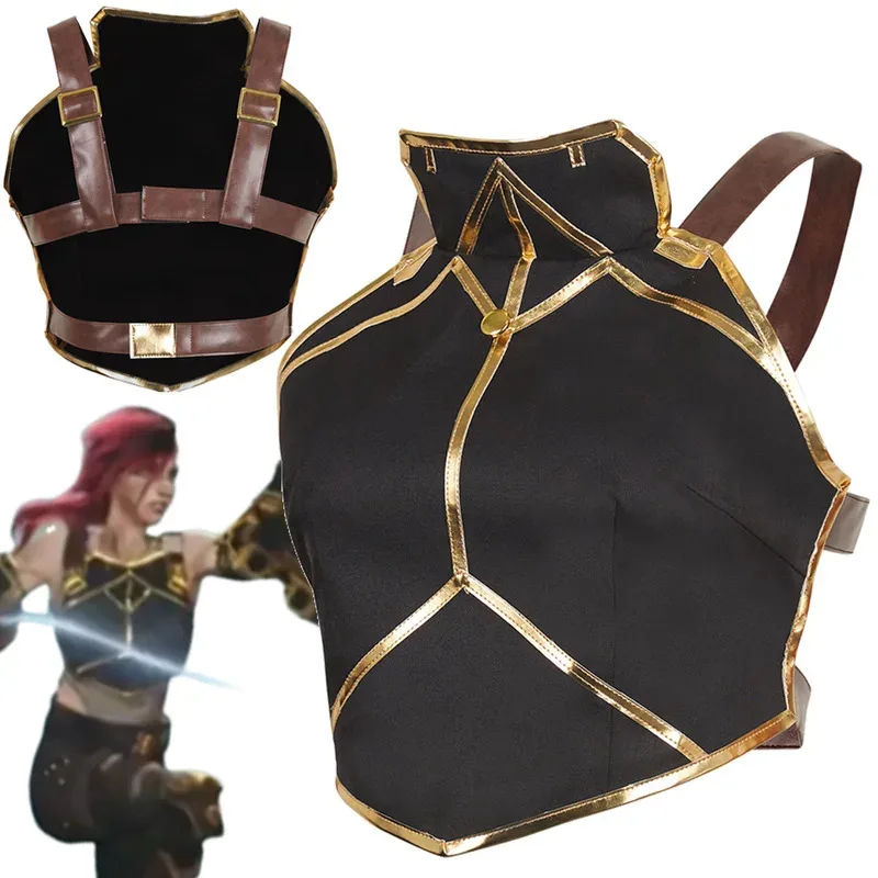 

Arcane Vi Косплей Фэнтези Боевая Броня Жилет Аниме Игра LOL Костюм Маскировка Женщины Ролевая Игра Фантазия Наряды Женский Хэллоуин