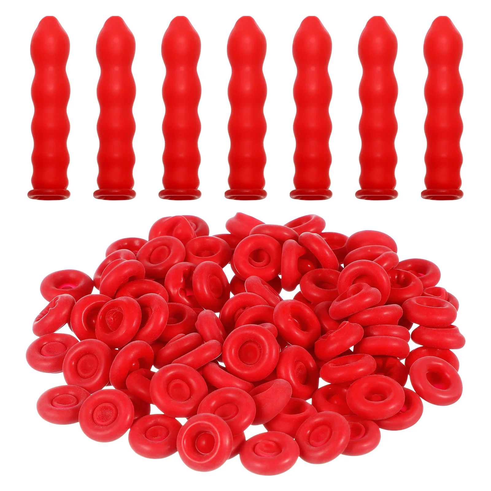 

100pcs Sealing Cap Protective Cover Caulk Saving Saver for Caulking Tubes Glue Bottles Adhesives Keep Fresh Reusable Long