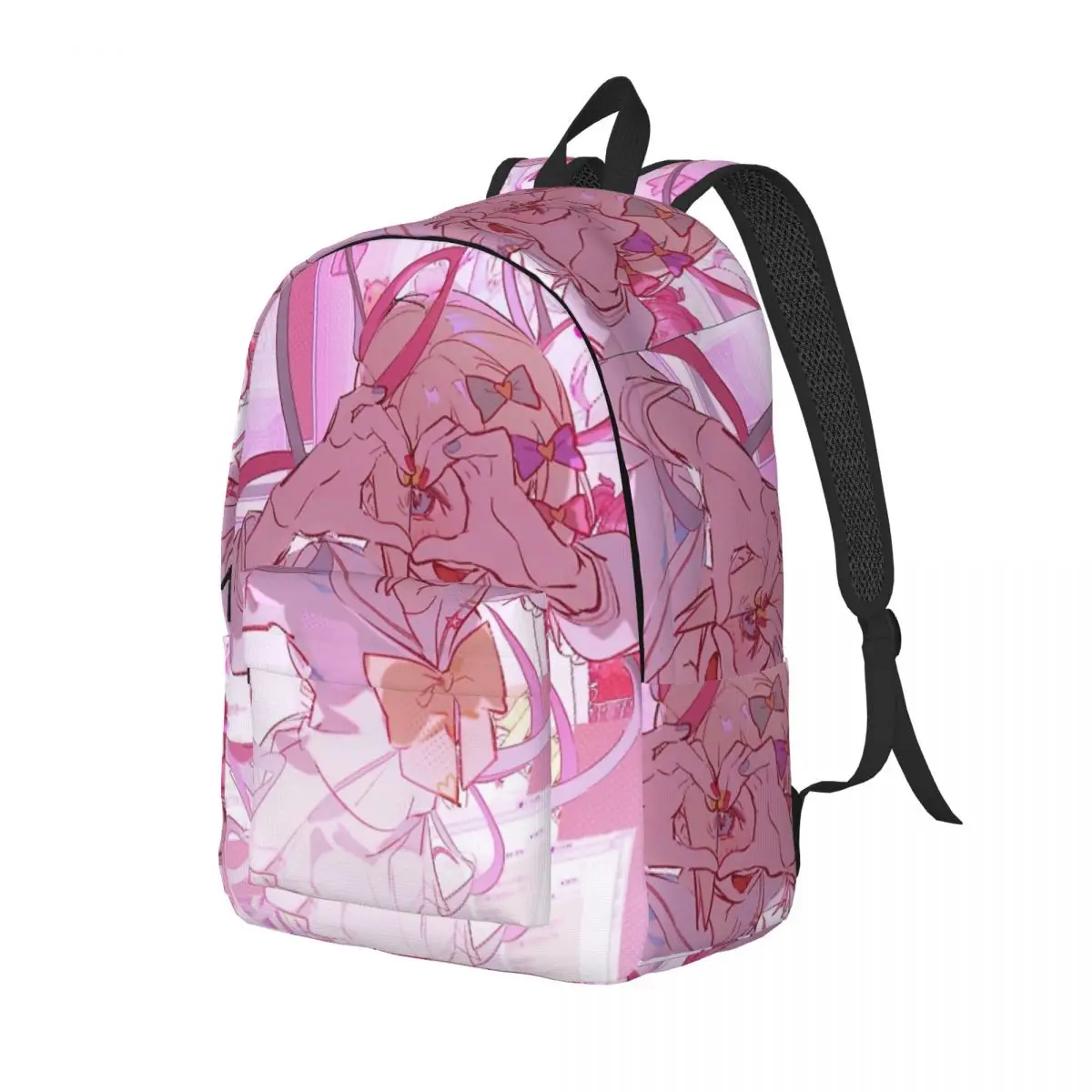 KAngel Anime Game Omgkawaiiangel Backpack Men Women High School Work Daypack Needy Girl Overdose Laptop Canvas Bags with Pocket