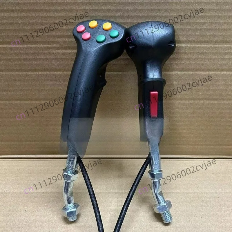 For Excavator Parts Logging Iron Stone Tools Agricultural Harvester Electric Control 7 Button Joystick Handle Glue Gear