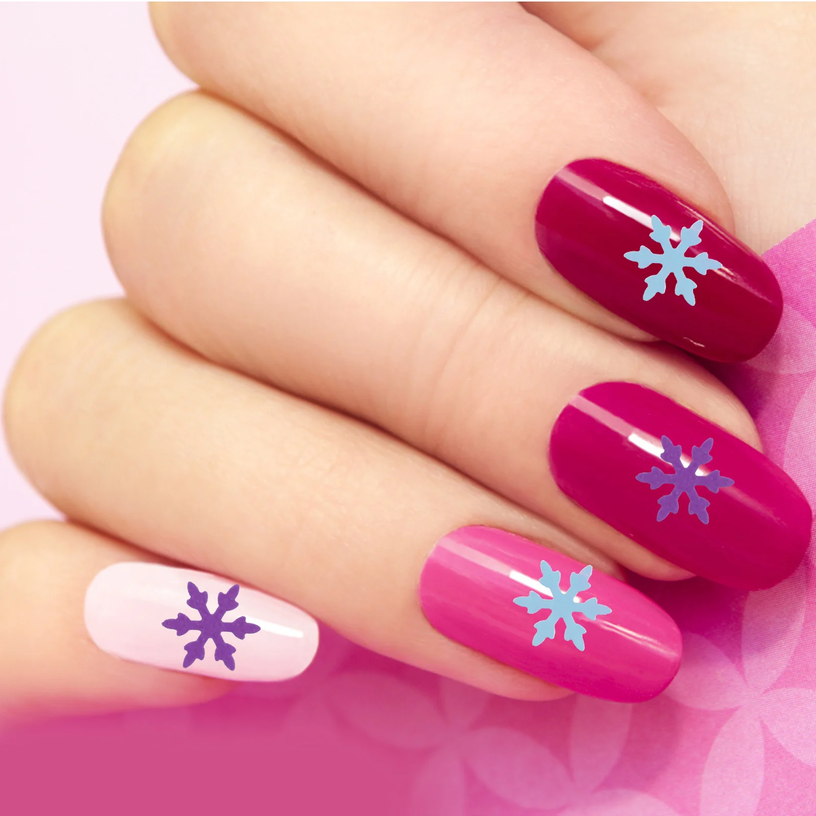 

6Pcs Holographic Nail Art Sequins Snowflake Design Christmas Manicure Paillette Shiny Decorative Premium for Unique Nail