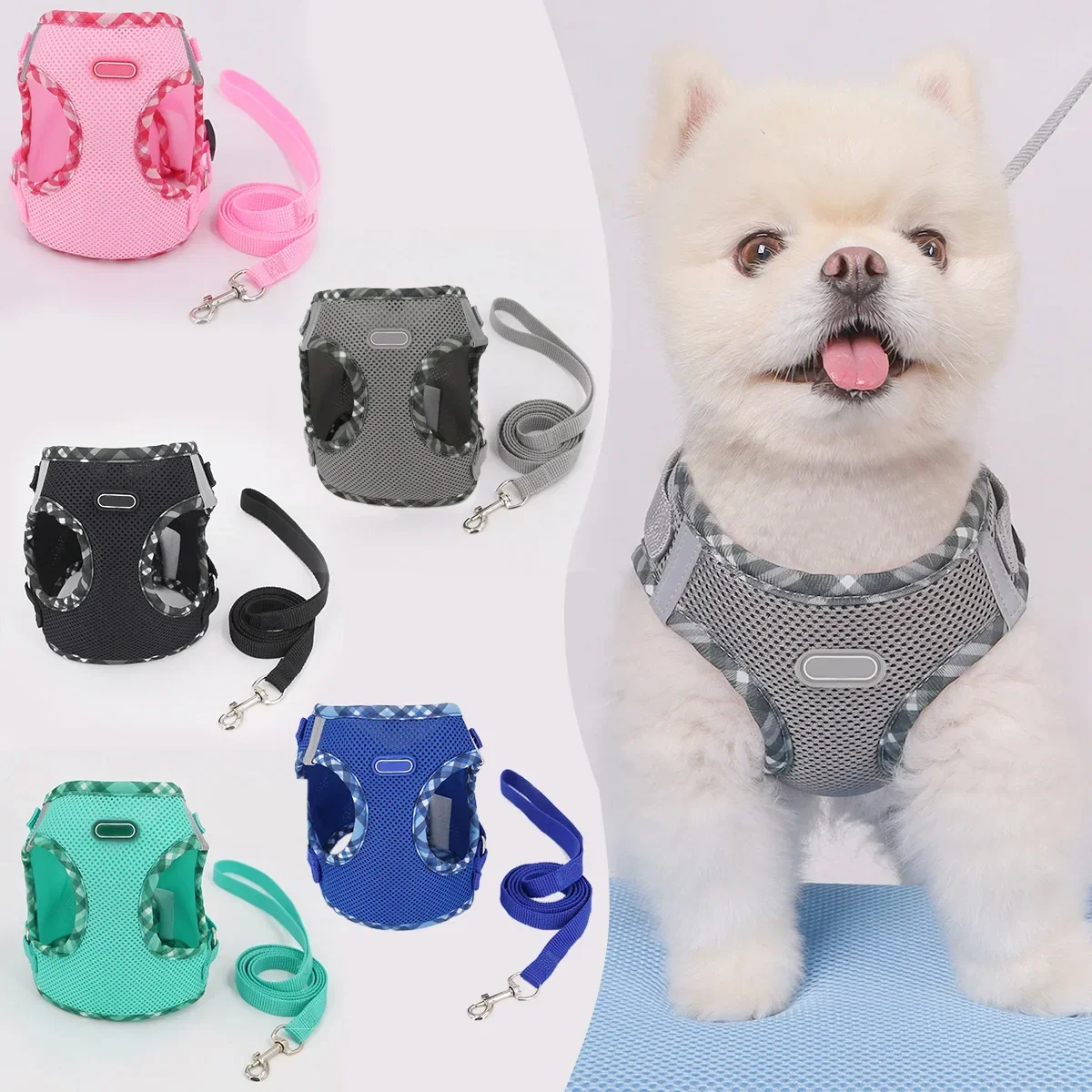 

Supet 1pc Dog Harness, Anti-Pull, Pet Harness, Adjustable, Easy to Control, Suitable for Small, Medium Dogs