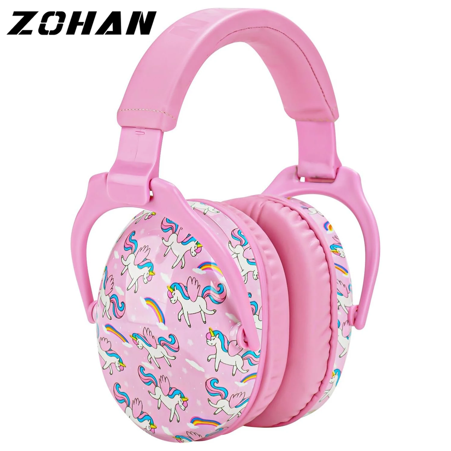 ZOHAN Ear Protectors Kids Earmuffs Safety Unicorn Cartoon Hearing Protection Child anti noise earmuff for Autism Toddler