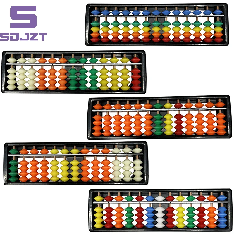 13 Digit Rods Standard Abacus Children's Plastic Abacus Soroban Calculator Counting Tool Mathematics Beginners Caculating Toy