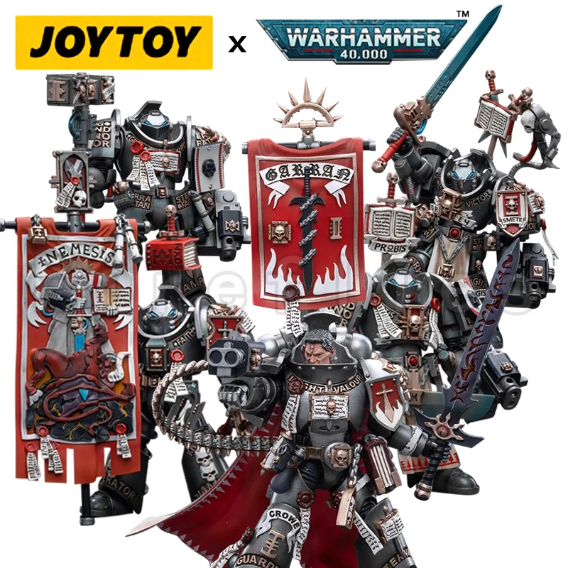 

1/18 JOYTOY Action Figure 40K Grey Knight Terminator Squad Castellan Crowe Anime Model Toy Free Shipping