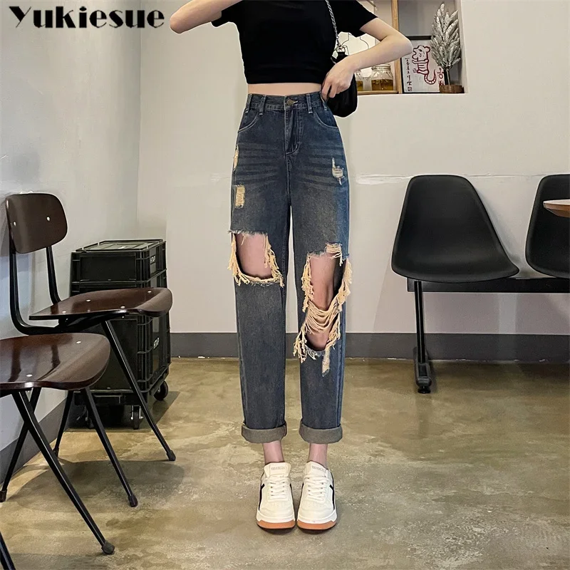 

Новые повседневные прямые джинсы с карманами для офисной работы, мешковатые джинсы, женские джинсы с высокой талией, весна-лето 2023, универсальные базовые повседневные джинсы