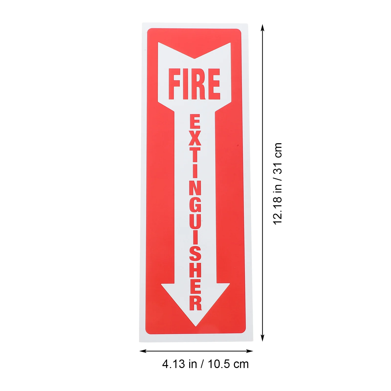 8 Pcs Fire Action Notice Sticker Extinguisher inside Sign Stickers Self Adhesive Decal Signs