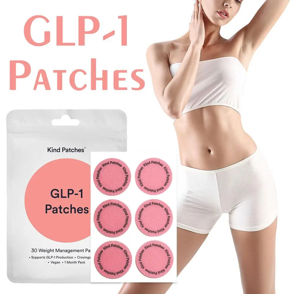 30PCS/Bag Glp-1 Patches Body Slimming Patch Promote Fat Burning and Help You Lose Weight Quickly for Women Men Control Weight