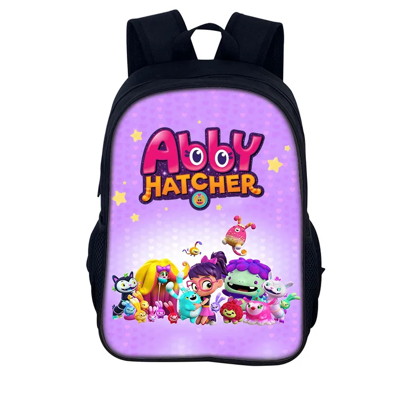 Abby Hatcher Bookbag กระเป๋าเป้สะพายหลังโรงเรียน 3D พิมพ์ Oxford กันน้ําชาย/หญิงกระเป๋าเป้สะพายหลังนักเรียน