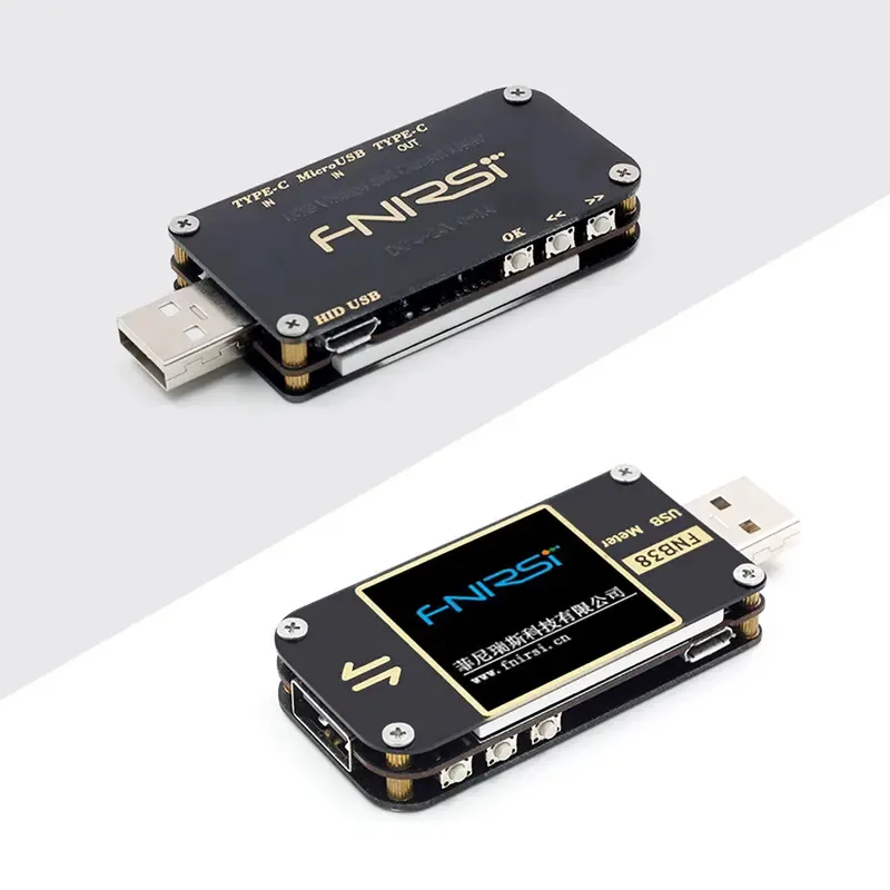 FNB38 misuratore di corrente e tensione Tester USB QC4 + PD3.0 2.0 PPS Test di capacità del protocollo di ricarica rapida