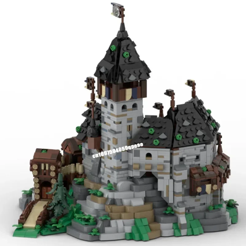 Nieuwe 4242 stks Moc Europese Middeleeuwse Street View Mini Blaustein Kasteel Model Diy Creatieve Ideeën Kid Speelgoed Verjaardagscadeau Aangepaste Puzzel