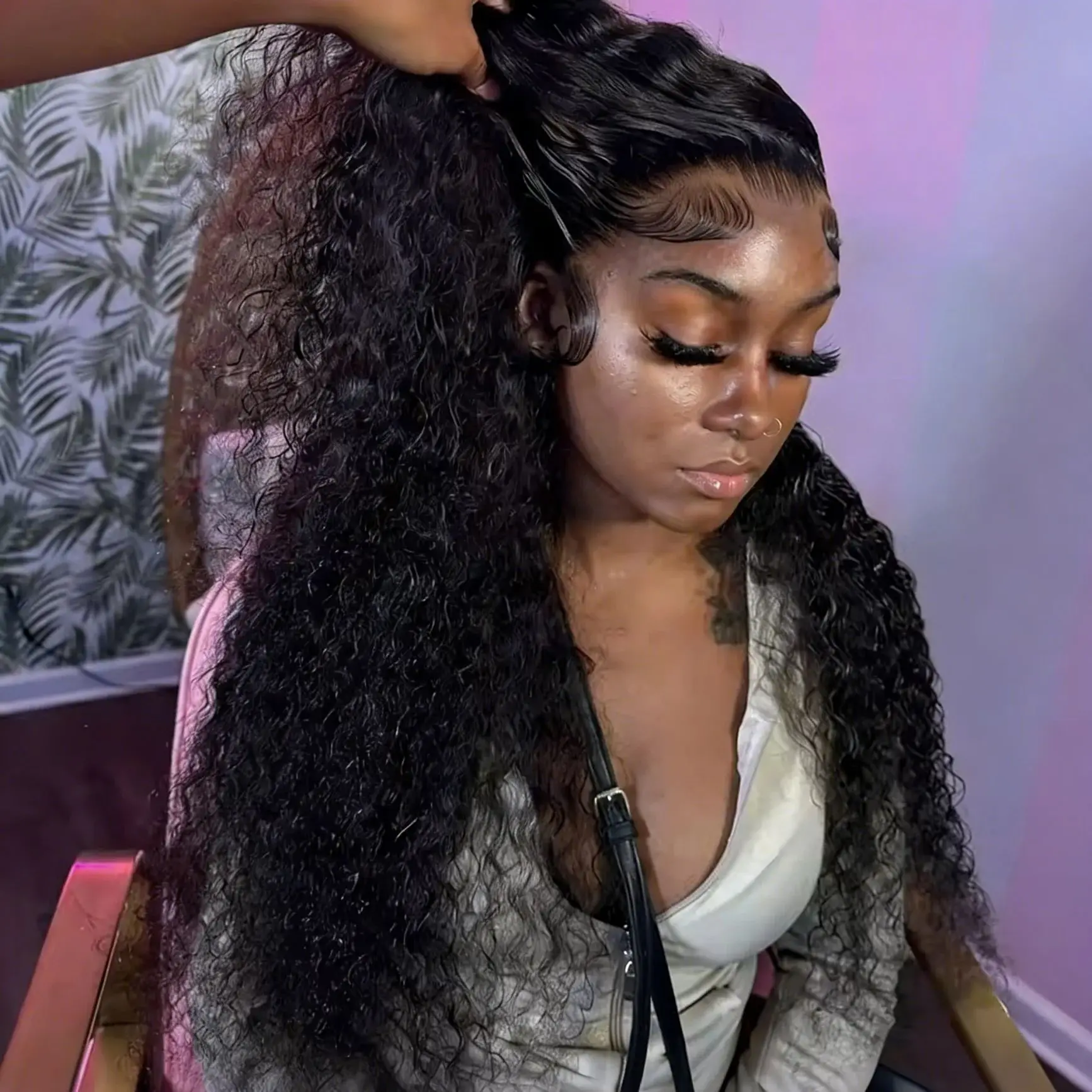 

Deep Wave Frontal Wig 13x6 Hd Lace Curly Human Hair Wig Brazilian Water Wave Wigs For Women 30 40 Inch Lace Front Wig Human Hair