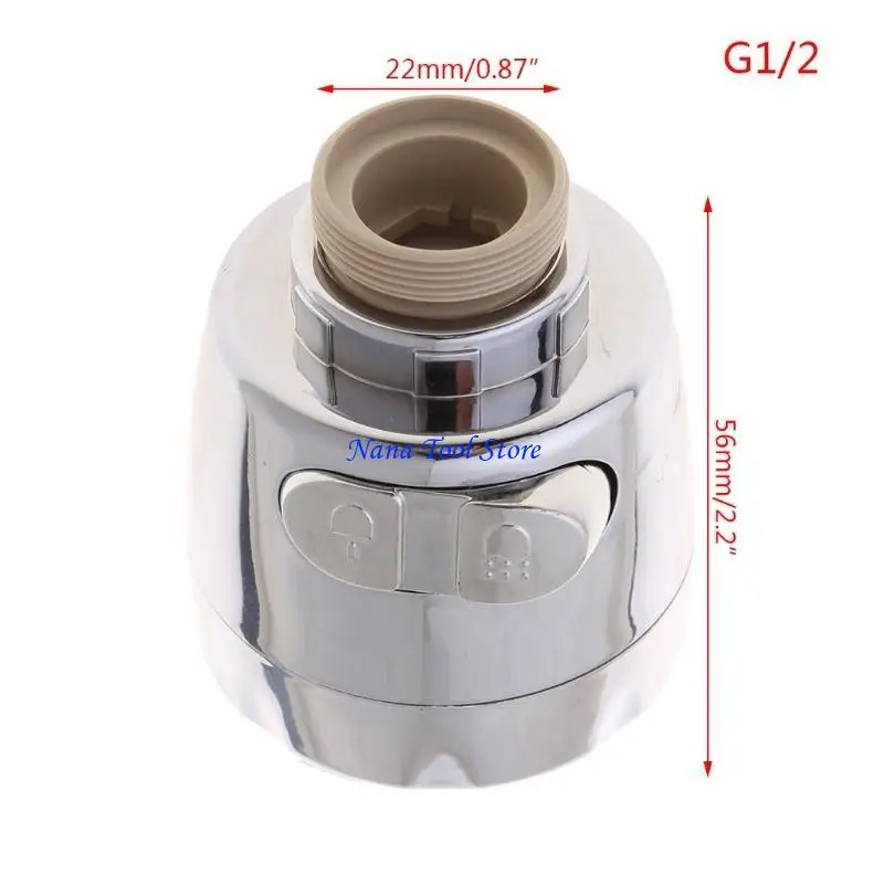 31GJ Universal 2Mode Kitchen Faucet Adapter Aerator Shower Head Pressure Saving Bubbler Splash Filter Tap Nozzle