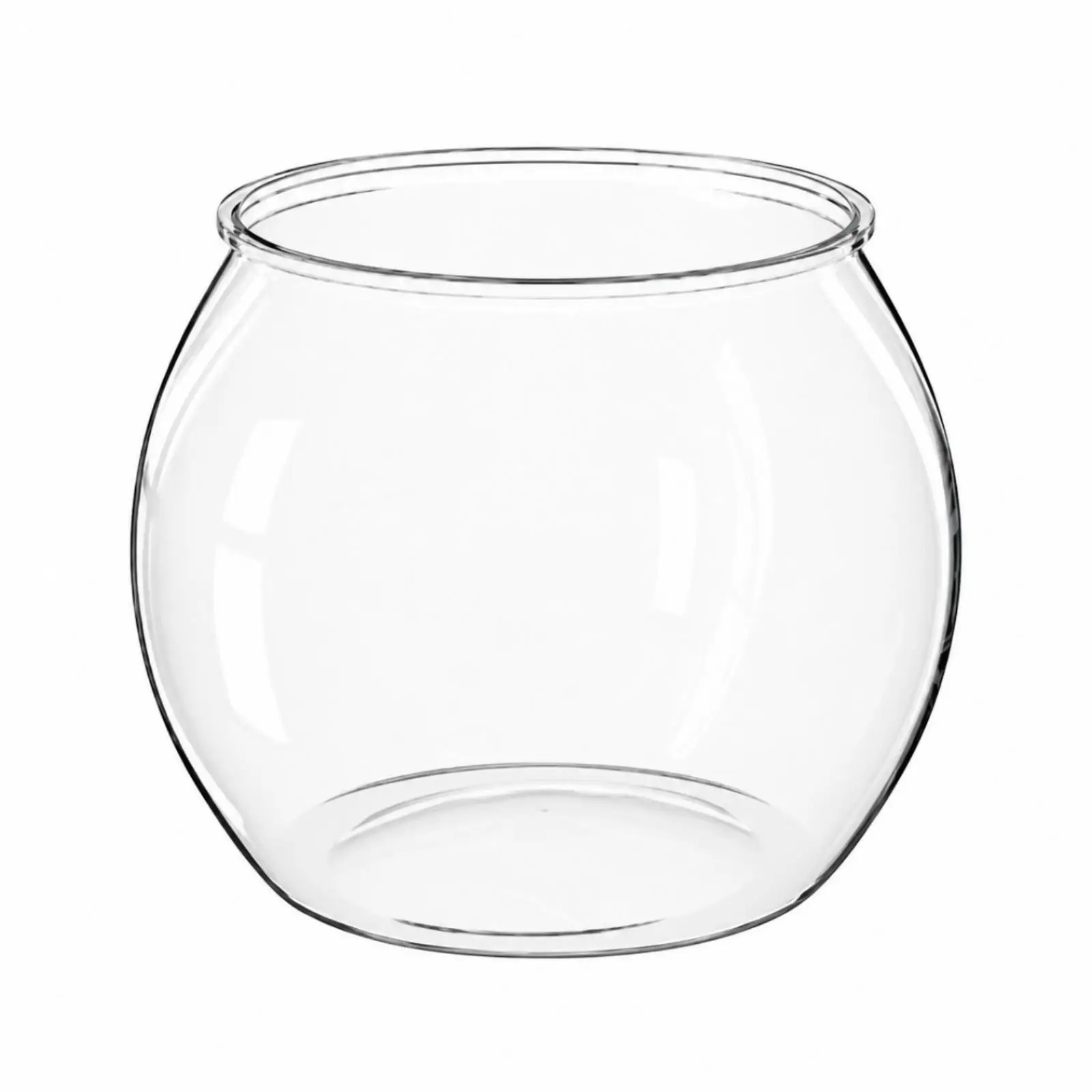 Tabletop Aquarium Fish Bowl Clear PET Tank for Betta Guppy Desk Home Decor