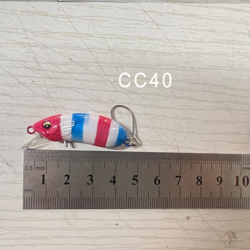 1Pc CC40 CC35 Micromatter Langsam Sinkende Minnow Angeln Locken 4,3g 45mm Niedrigen Schwerpunkt Stille System künstliche Gefälschte Köder – Detail 6