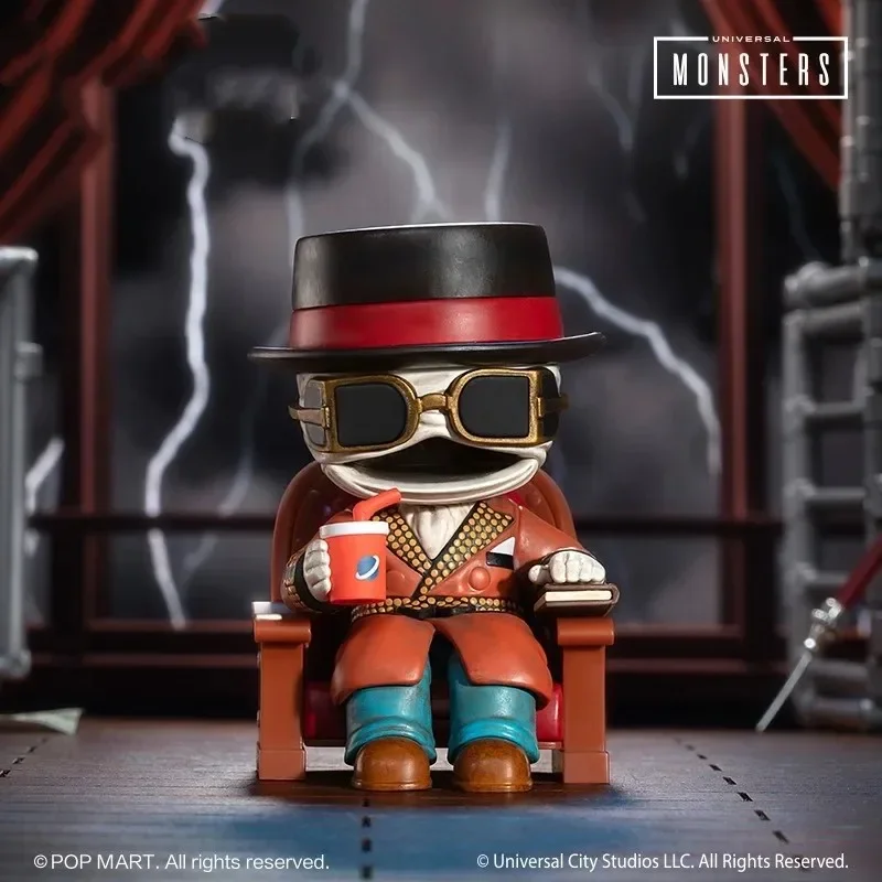 POPMART Mainan Kotak Misteri Seri Monster Universal Figur Aksi Anime Kawaii Boneka Kotak Misteri Kejutan Hadiah Anak Perempuan