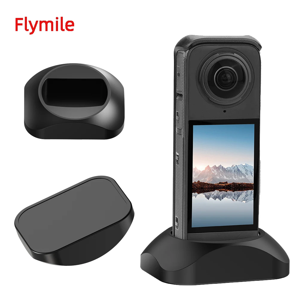 

Flymile Silicone Desktop Base Holder for Insta360 X5 X4 Camera Accessories for Car /Photography Fixed Desktop Base