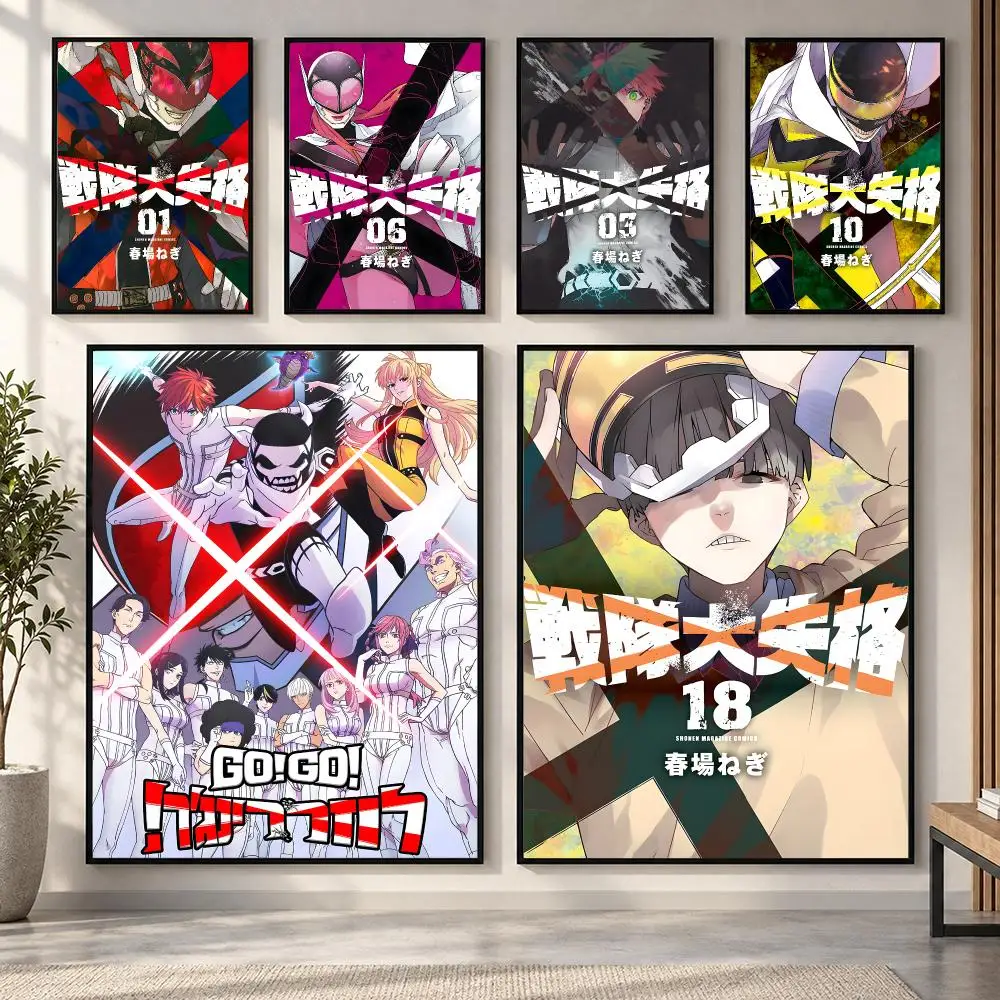 Anime Go! Go! Loser Ranger! Poster HD art sticky wall waterproof home living room bedroom bar aesthetic decoration