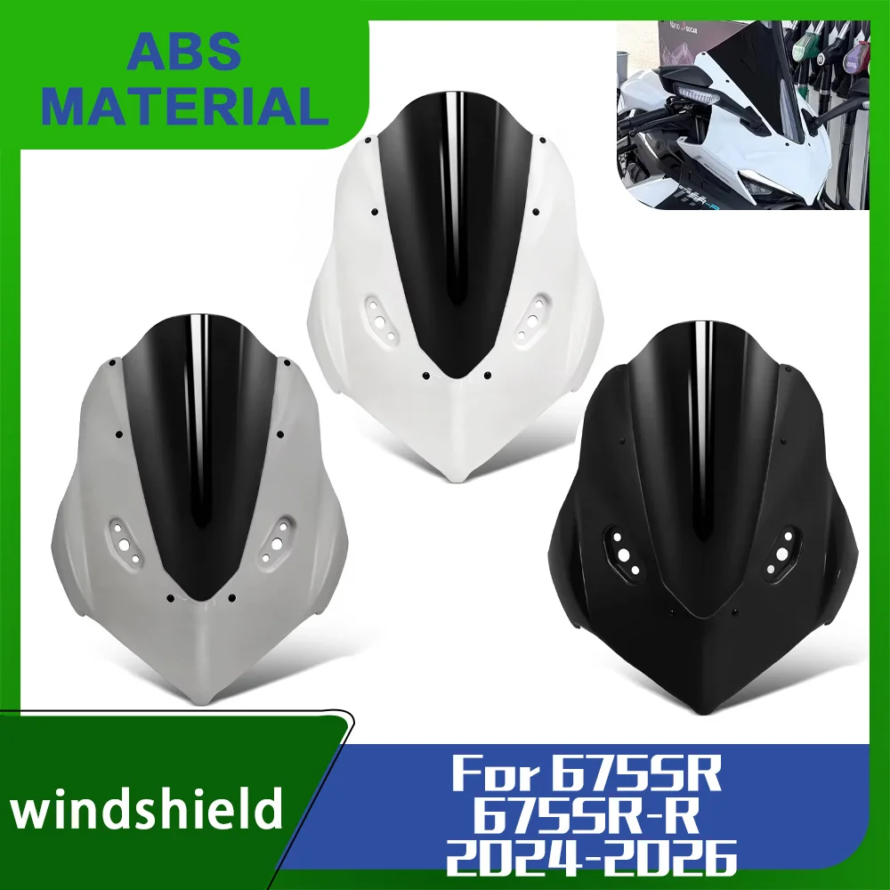 For CFMOTO 675SR 675 SR SRR 2024 675SS 2025 675SR-R 2026 Motorcycle Windshield Screen Visor Windscreen Wind Deflector Accessorie