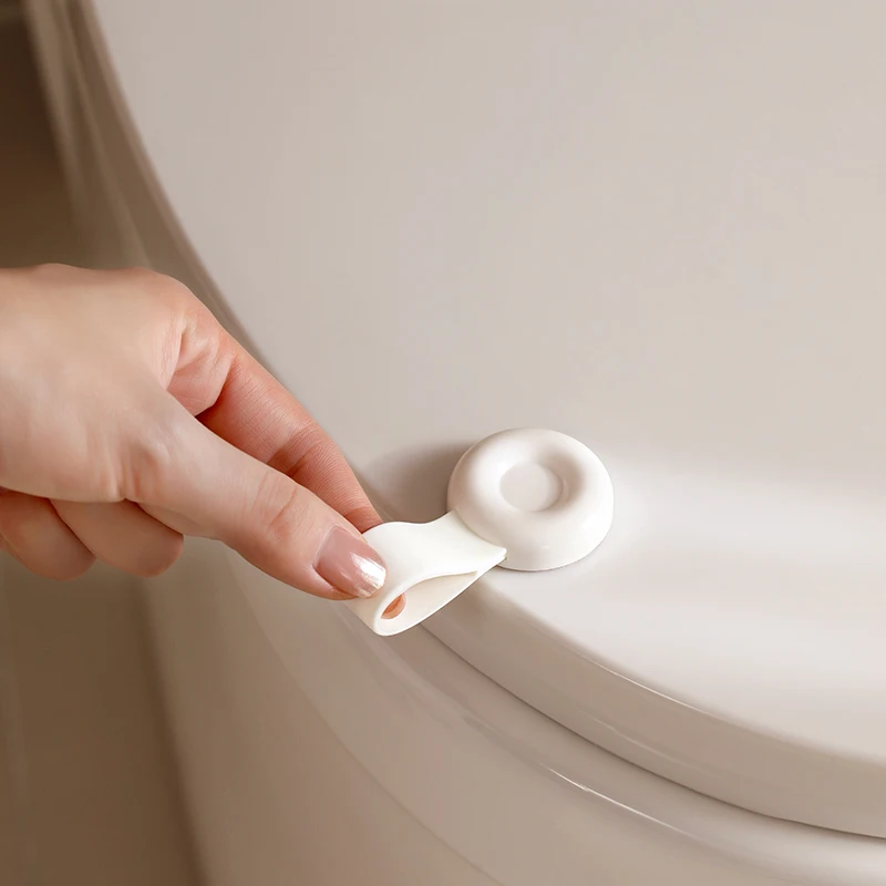 Silicone Toilet Lid Lifter Toilet Seat Lifting Handle Lid Opener Sticker Toilet Seat Lid Opener for Bathroom