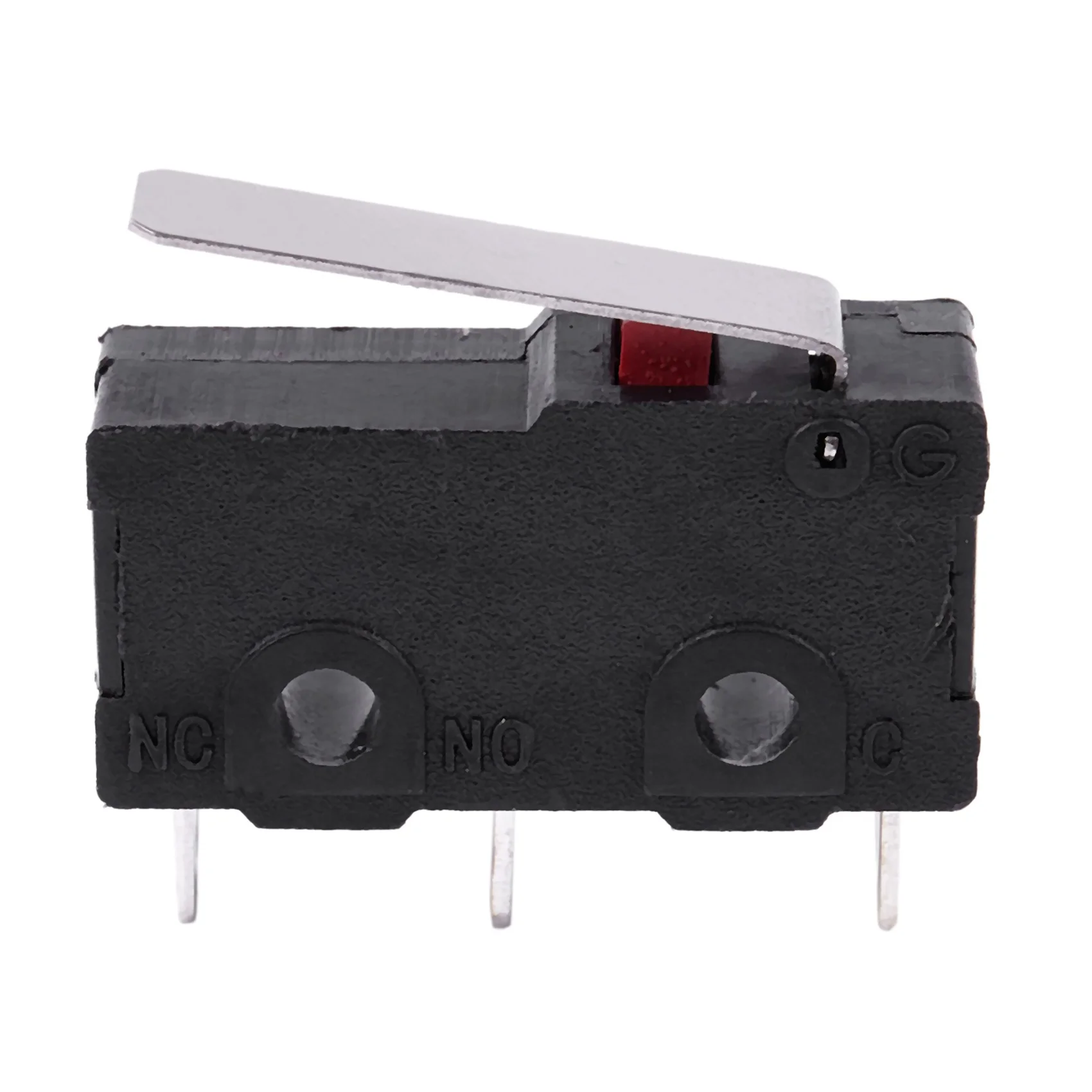 ZIZI 60 ชิ้น AC 125 โวลต์ 250 โวลต์ 5A SPDT 3 - Pin Momentary พลาสติก Micro - Limit Switch สีดํา + เงิน
