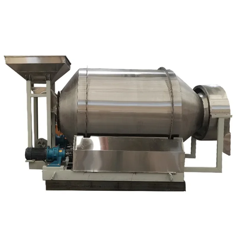 

Large horizontal mixer Thickened stainless steel drum mixer