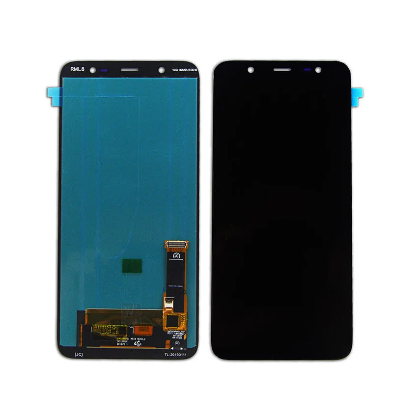 5Pcs New For J8 Screen Assembly Galaxy J8 J810F Display J810G LCD touch screen inside and outside