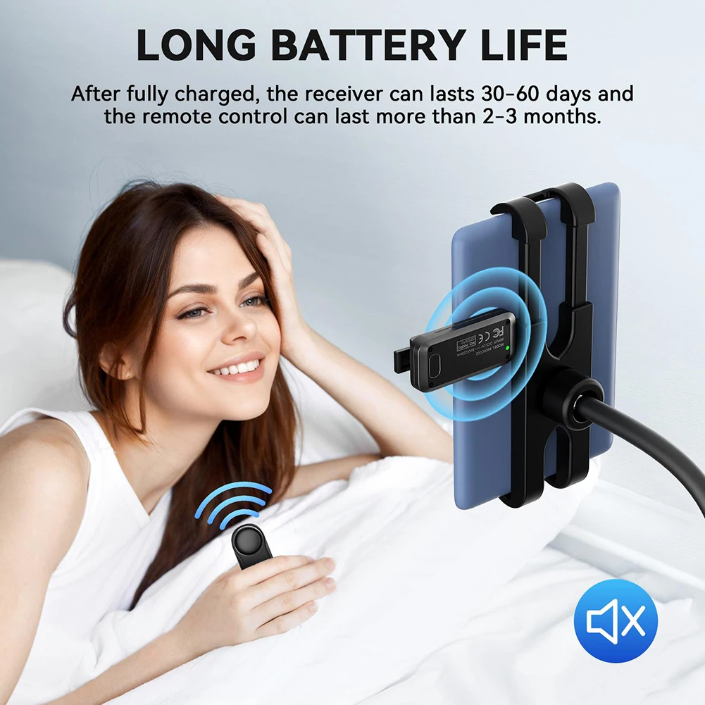 Page Turner RF Remote Control Camera Video Recording Remote Trigger Hands Free Reading for Kindle Paperwhite Oasis Kobo