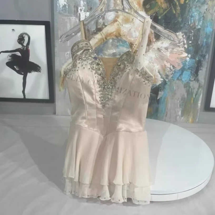 2026 New Customized Champagne Colored Magic Talisman Cupid Variation GDC Competition Ballet Performance for Adults and Children
