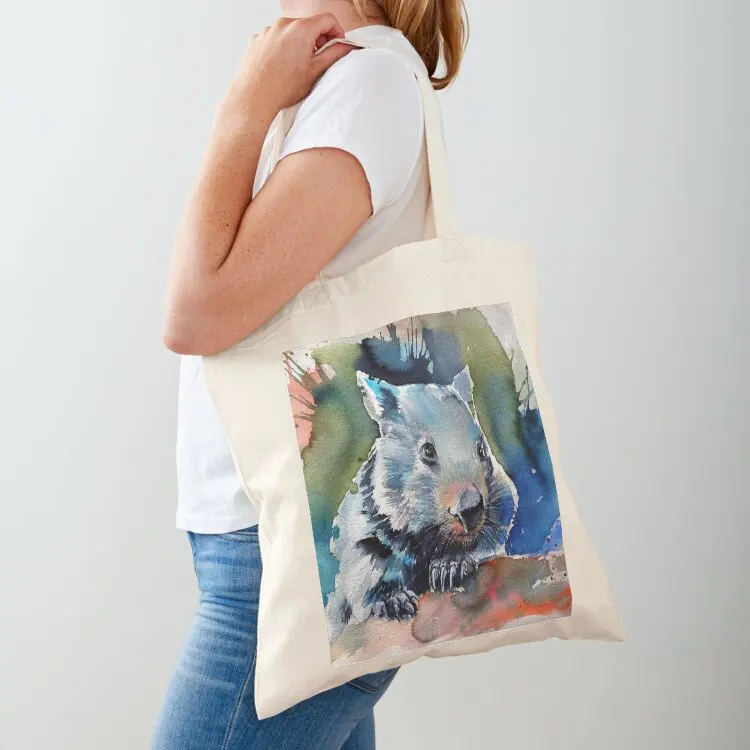 

Wombat V Tote Bag Eco bag tote bags aesthetic Women's bag canvas shopping
