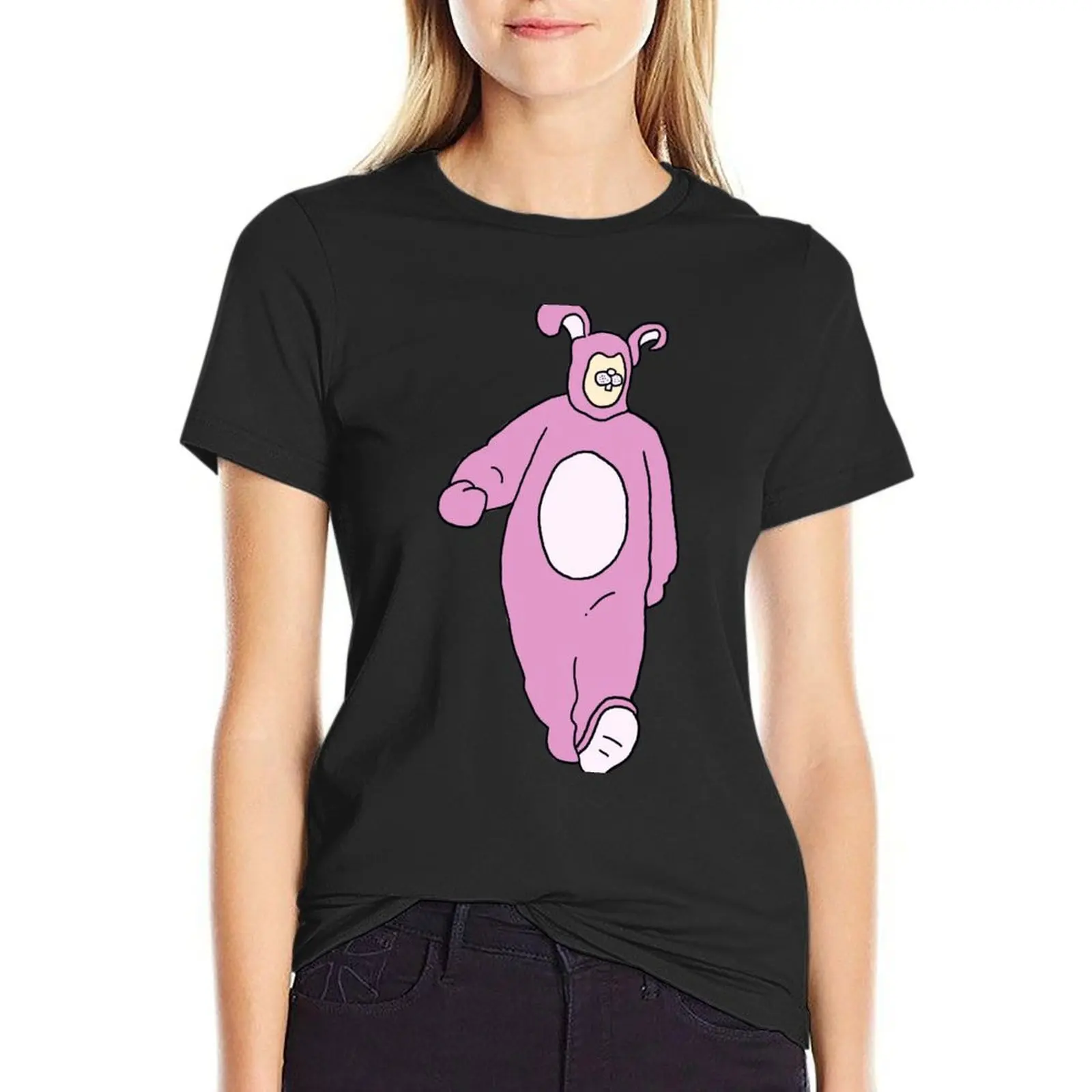 

Chandler Bunny (Without Border) T-Shirt cute clothes female animal print funnys T-shirt Women