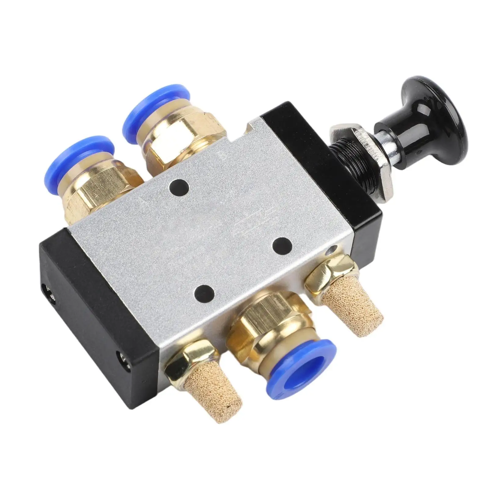 4R210-08 Pneumatic Valve Air Control 1 4in BSPT 16mm2 Brass Mechanical Push-pull -5 55 0 - 150 PSI 2 Way 5 Position