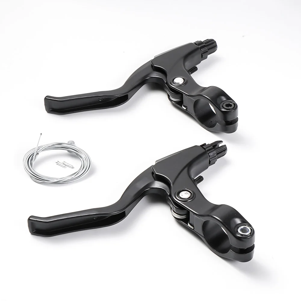 اختر رافعة فرامل الدراجة، مقبض فرامل الدراجة من سبائك الألومنيوم، خفيف الوزن، أذرع فرامل MTB، أسود، فضي، رمادي