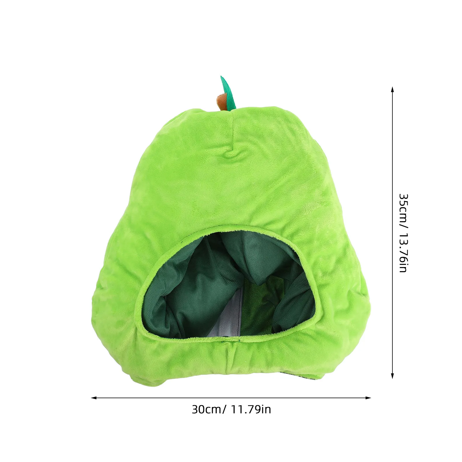 1 pieza de sombrero con forma de pera verde, creativo, para fiestas, accesorio de disfraz para festivales, accesorios de actuación, sombrero encantador.