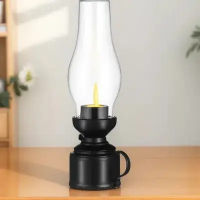 

Decorative LED Lamp Plastic Flameless Oil Lantern for Home Room Living Room Garden Buddha Hall Lighting Decoration