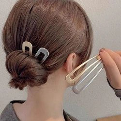 Simple U Shaped Hairpin Metal Hair Sticks U French Hair Clips Pins Simple Fashionable Hair Accessories for Women