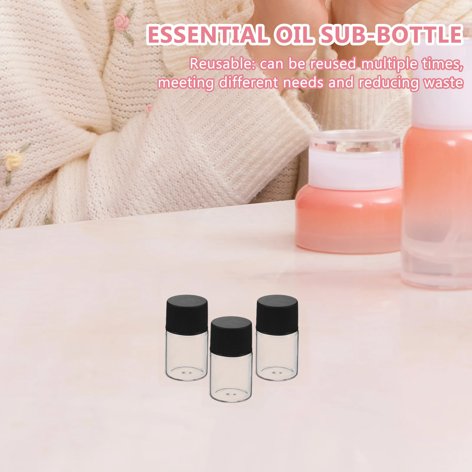 زجاجة زجاجية شفافة سعة 500 مل، حاوية تخزين مياه شفافة قابلة لإعادة الاستخدام ومضادة للتسرب وصديقة للبيئة، مثالية للمكتب المنزلي #4