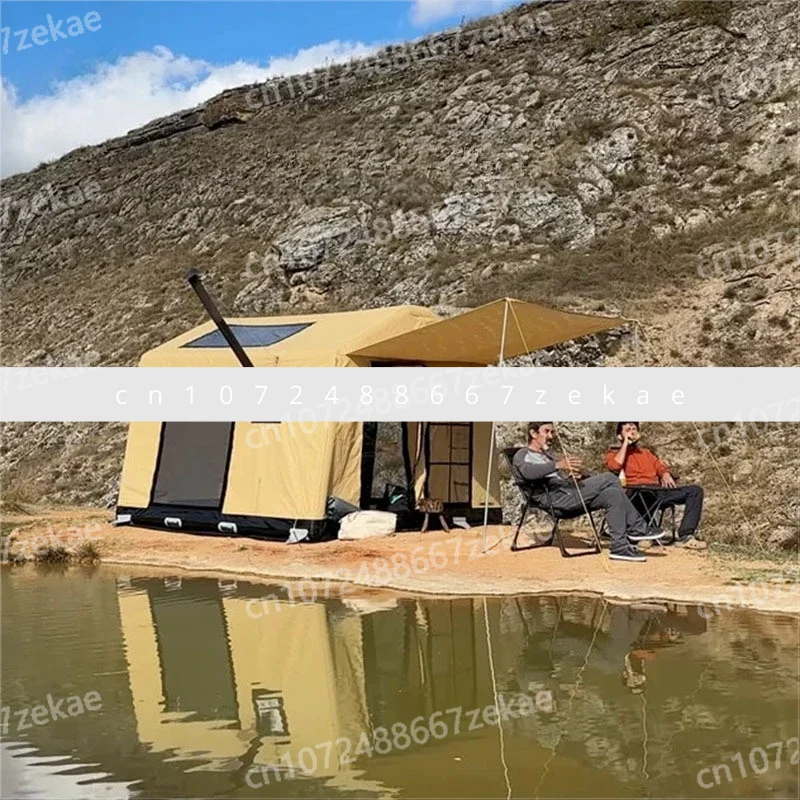 

Roof Inflatable Tent Outdoor Rainproof Foldable Comfortable Breathable Sunscreen Family Camping Tent Portable Build Shelters