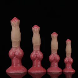 Huge Flesh Realistic Dog Dildo Vagina Anal Butt Plug Soft Penis With Suction Cup Prostate Massager Woman Adult Sex Toys Sex Shop