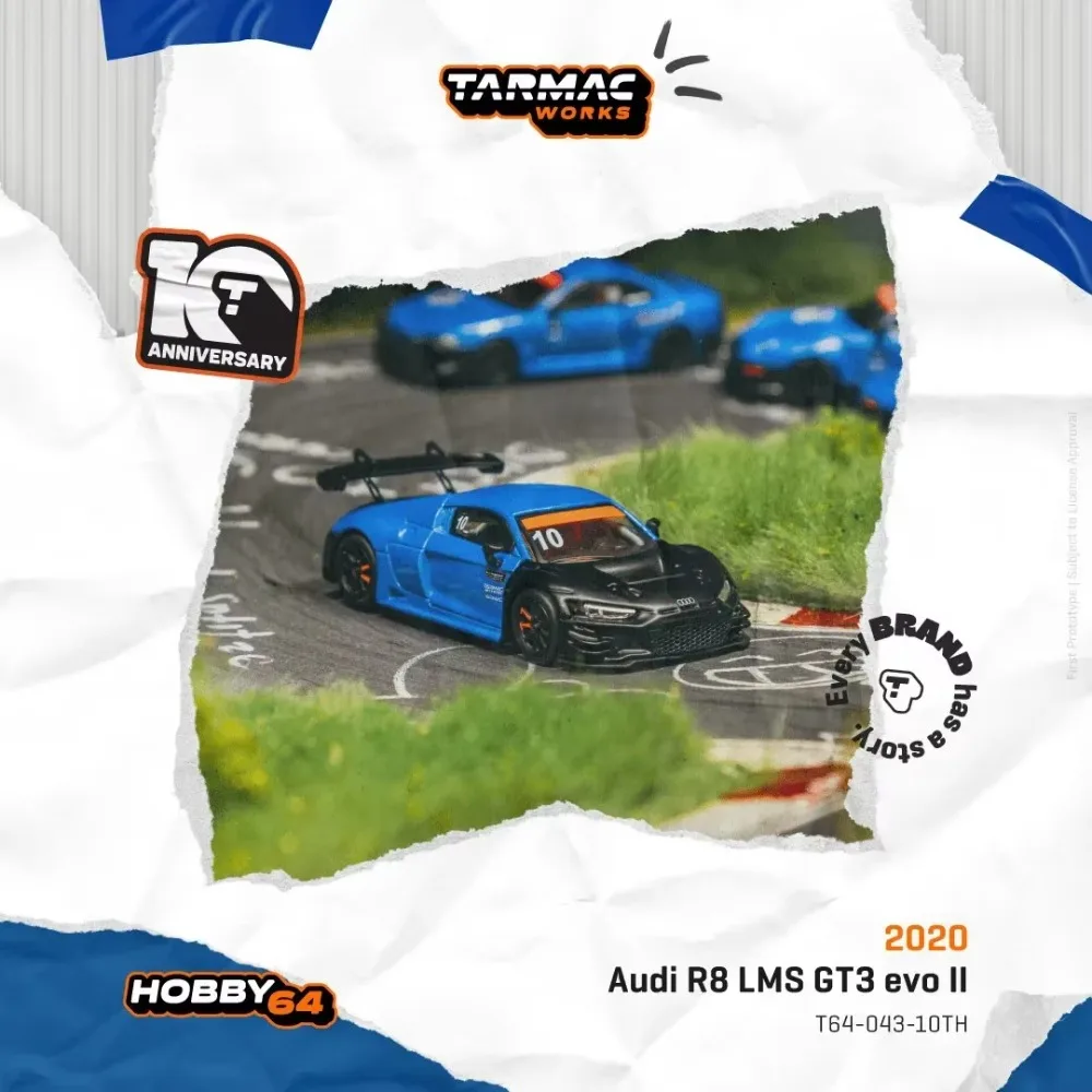 พรีเซลล์ รถโมเดลไดแคสต์ ขนาด 1:64 รุ่น TW  CIVIC EG6 RWB 993 AUDI R8 SILVIA S15 GTR R32 ฉลองครบรอบ 10 ปี ของเล่นรถยนต์ Tarmac Works