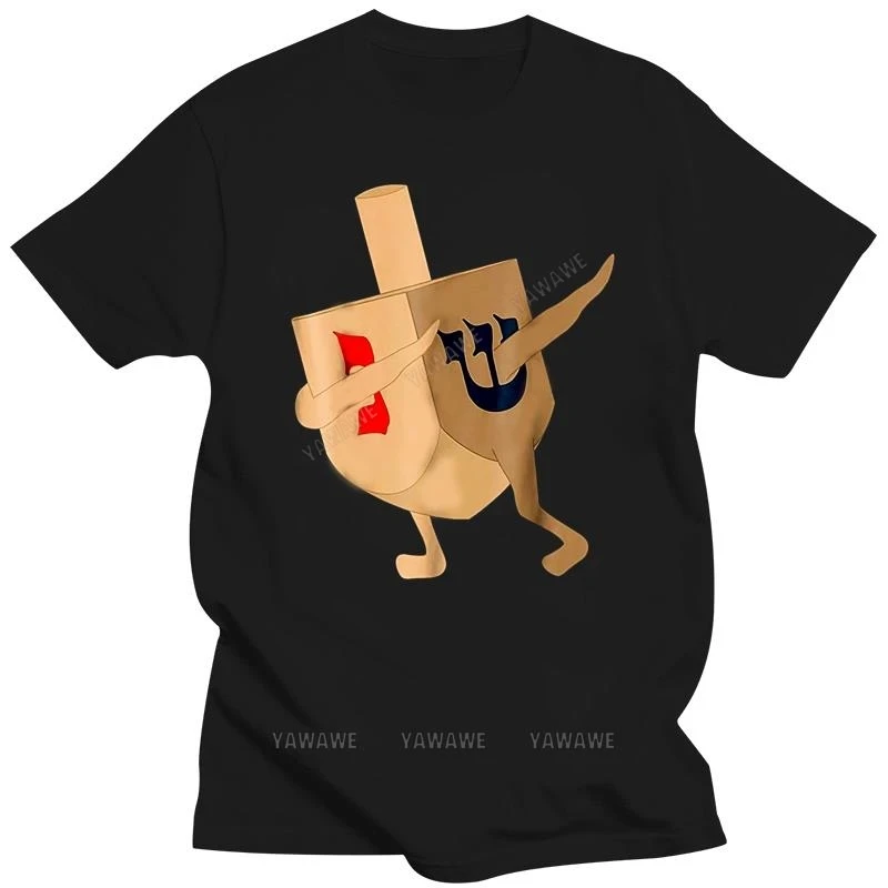 Funny Jewish Hanukkah Gift Dabbing Dreidel Men'S T-Shirt Size M-3Xl Us Stock 20Th 30Th 40Th 50Th Birthday fashion Tee Shirt