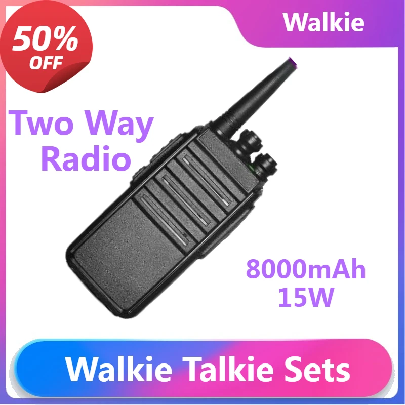 

Mini Walkie Talkie Set 2/4 Pcs Walkie-talkies VOX Portable Two Way Radio Station for Restaurant Hotel Walkie Talkies