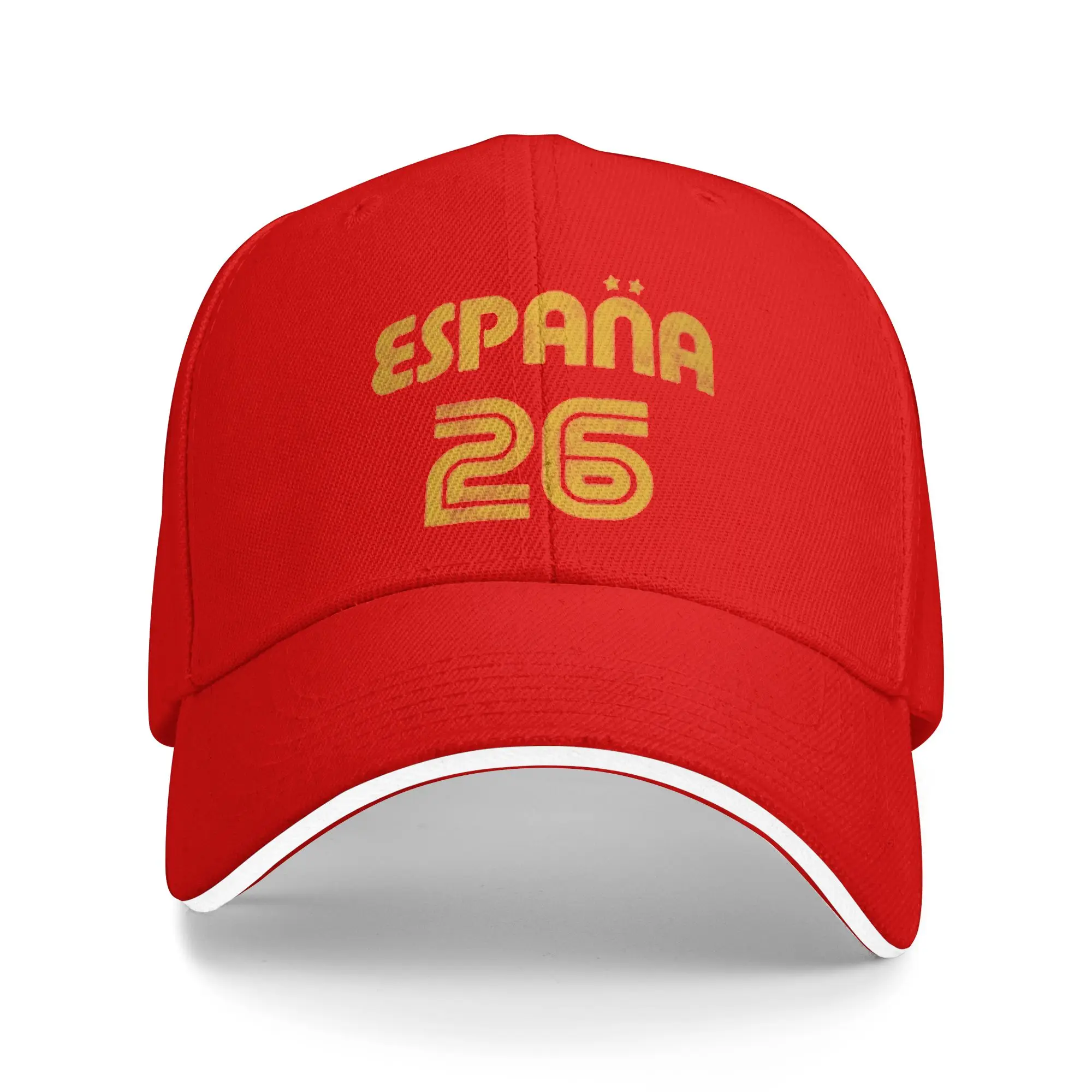14 Different Pics Retro Espana 2 Stars 2026 Spain Red Pool Party Baseball Caps Men Custom Beach Sunscreen Hat Women Snapback Cap