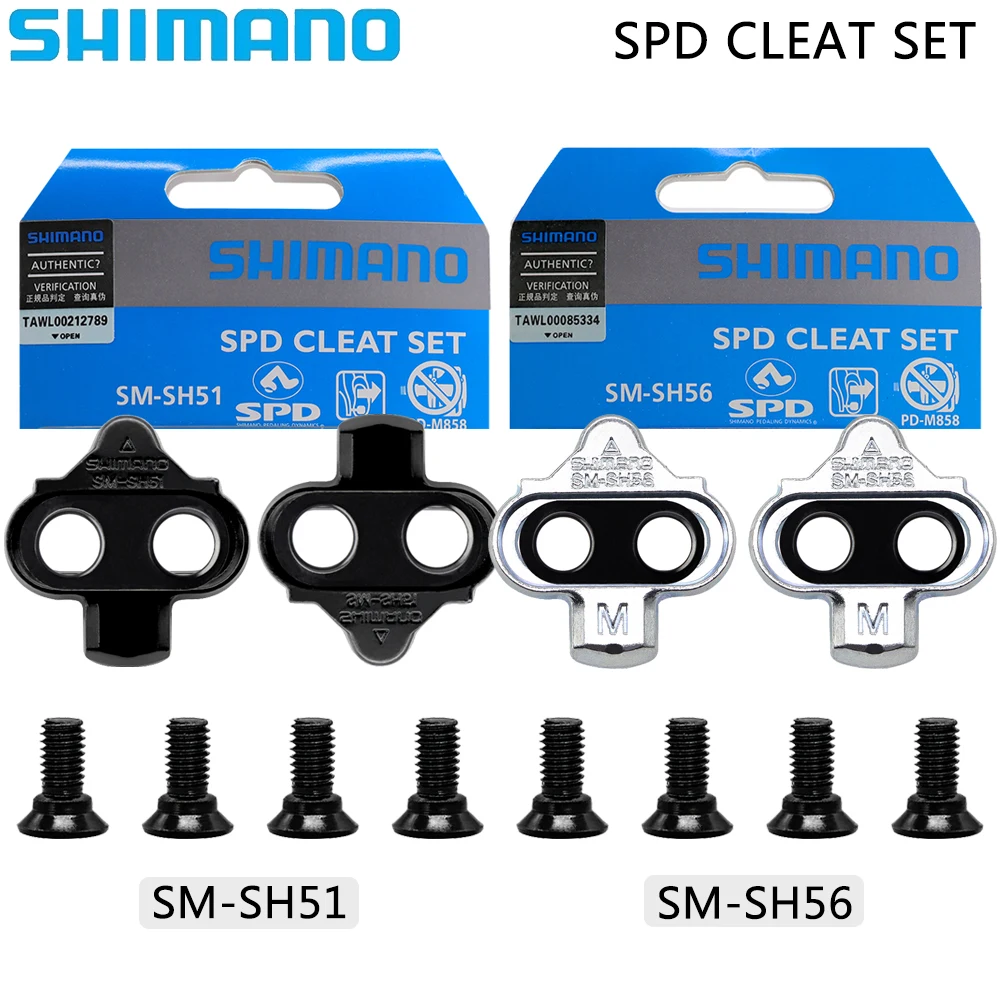 SHIMANO SPD SM-SH56 SH51 MTB Bike Pedal Cleats Single Multi-Release Cleats Fit MTB SPD Pedals Cleat for M520 M515 M505 M540