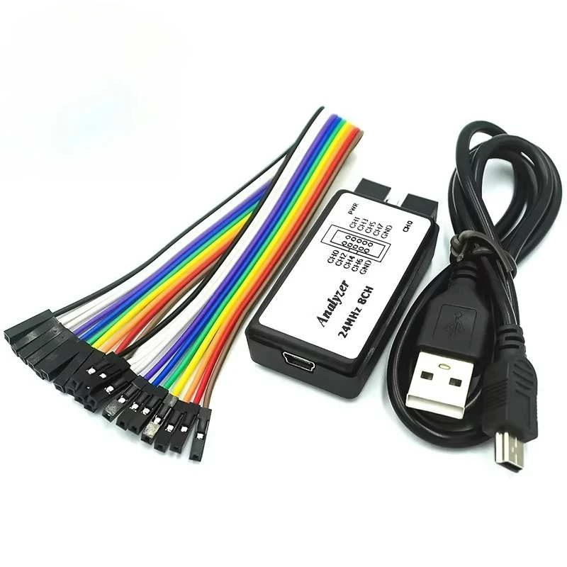 

USB logic analyzer microcontroller suitable for ARM FPGA 24M sampling with 8 channels