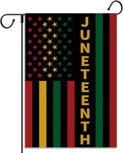 Juneteenth Garden Flag African American Independence Day Stars and Stripes Freed