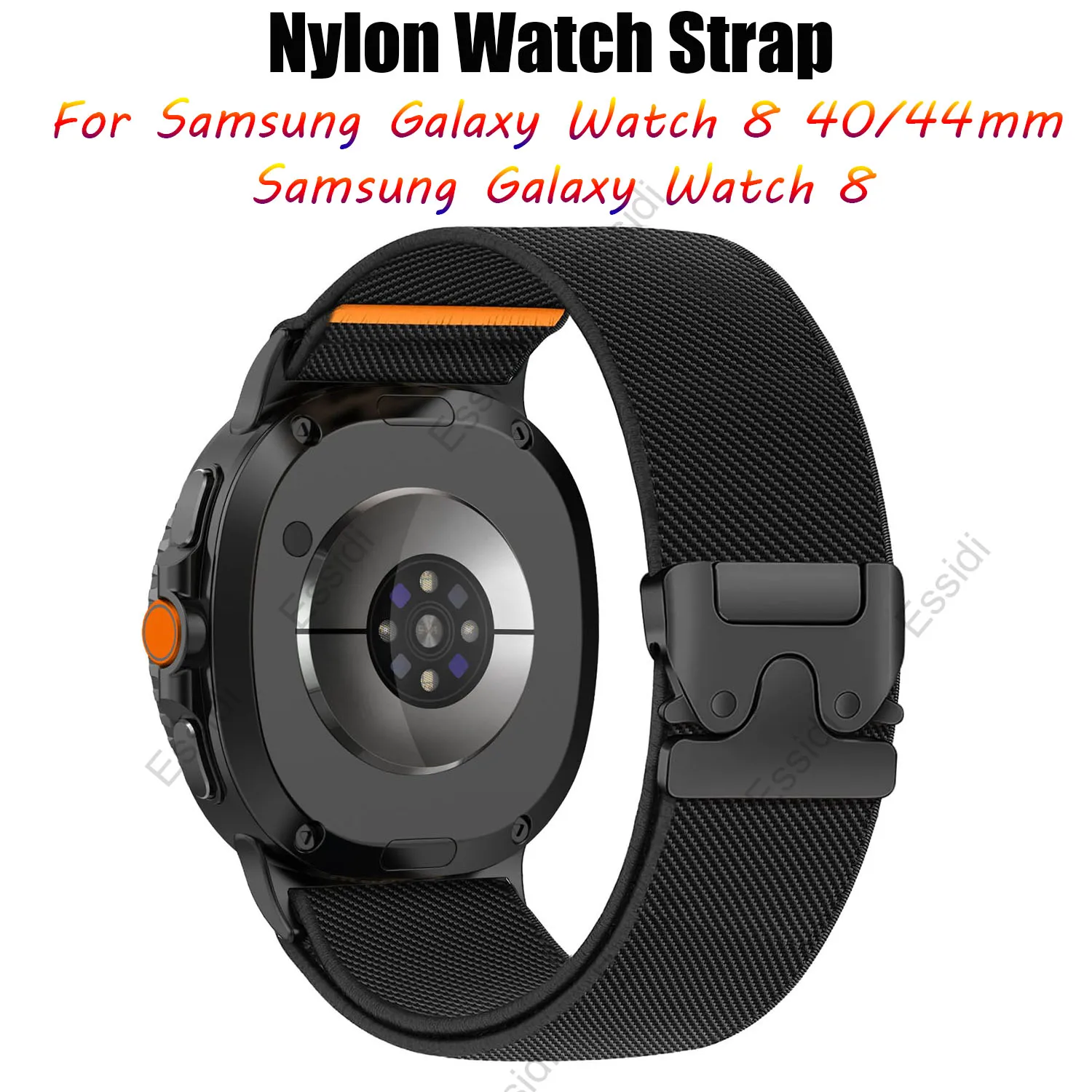 واسعة الرجال الرجال الرياضة مطاطا النايلون حزام (استيك) ساعة حلقة لساعة سامسونج جالاكسي 8 40 مللي متر 44 مللي متر حزام سوار كلاسيكي