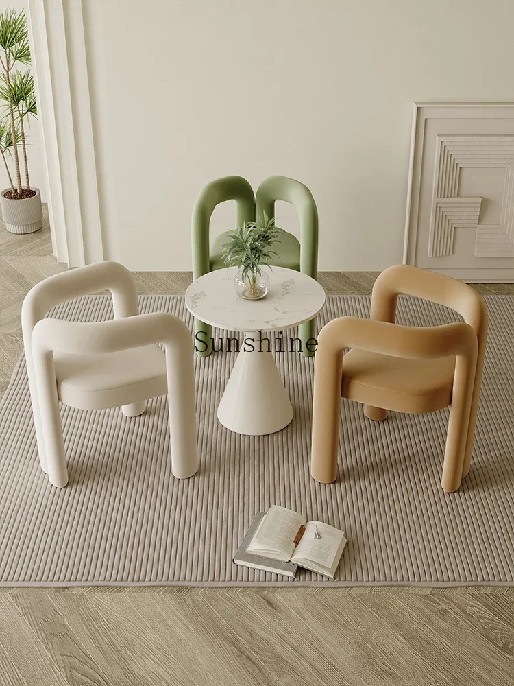 Leisure beauty salon reception negotiation table and chair combination simple light luxury meal makeup chair